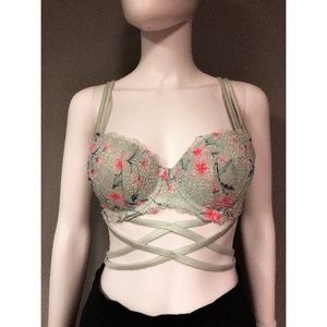 Victoria's Secret PINK 34 D stomach wrap around cross bra